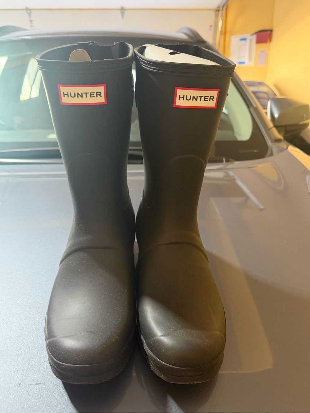 “New” Hunter Black Rubber Rain Boots size11